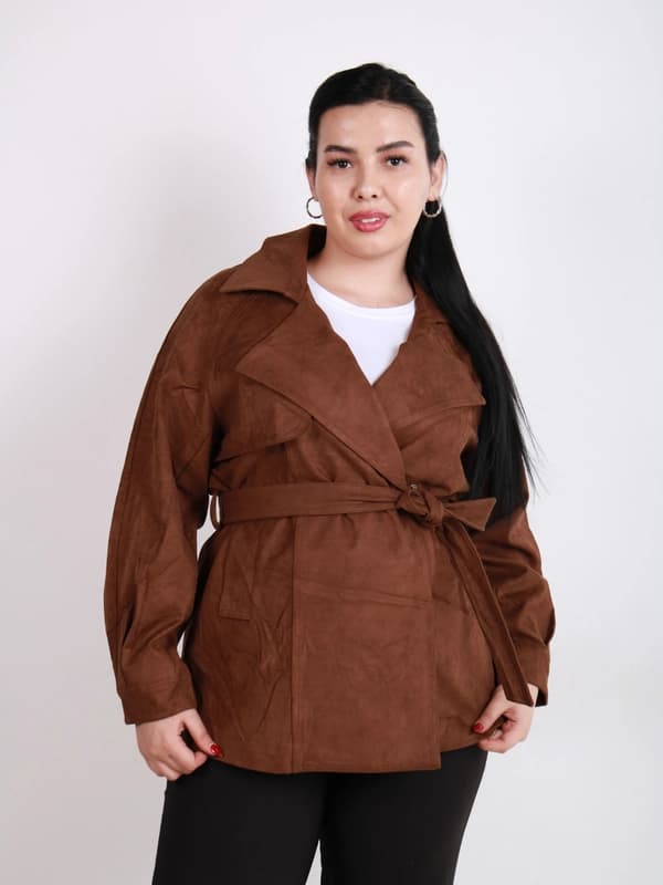 Плащ женский, свободного кроя, плащевка, универсальный размер L-XL